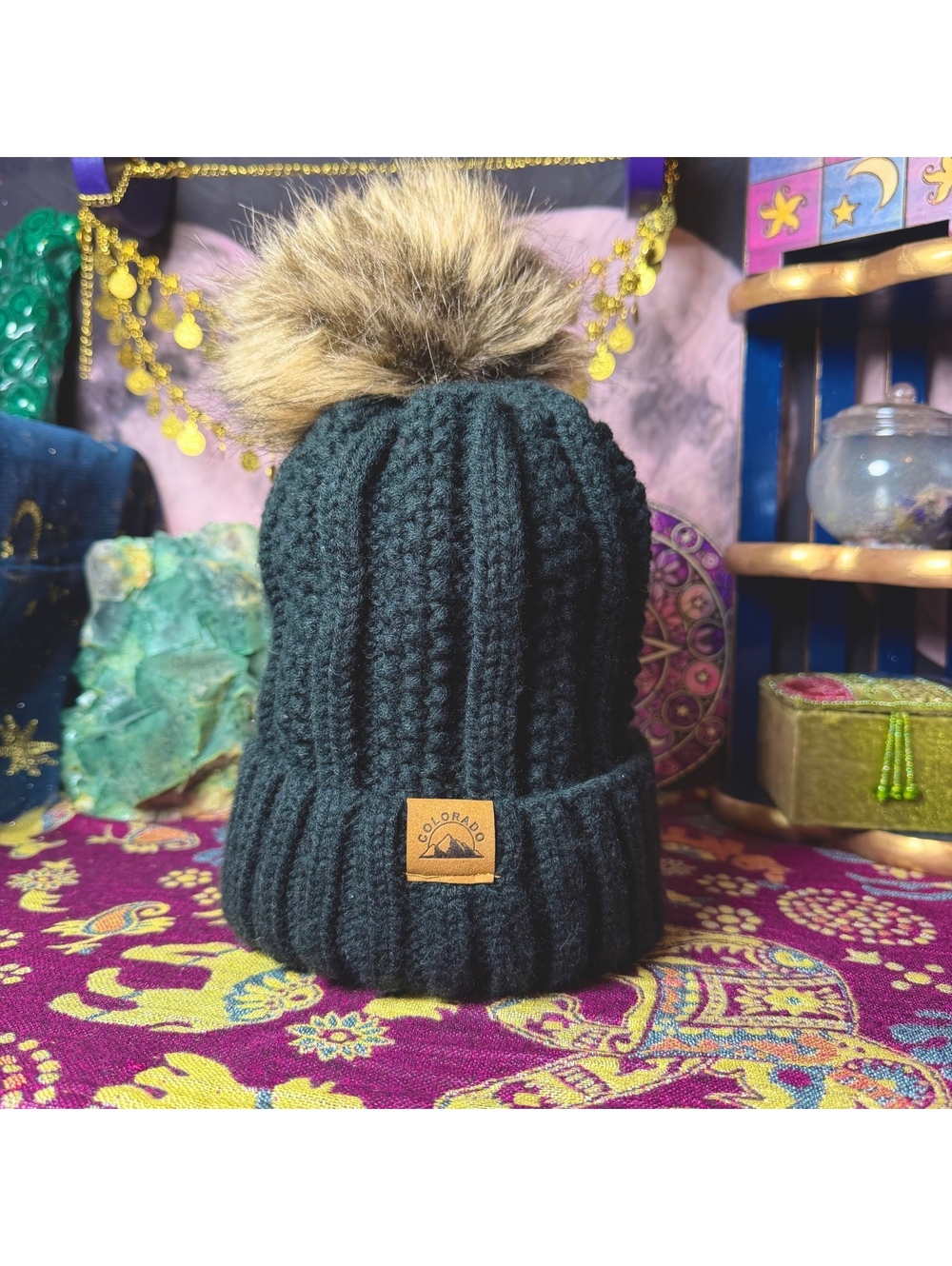 Women’s Winter Fur Pom Pom Beanie